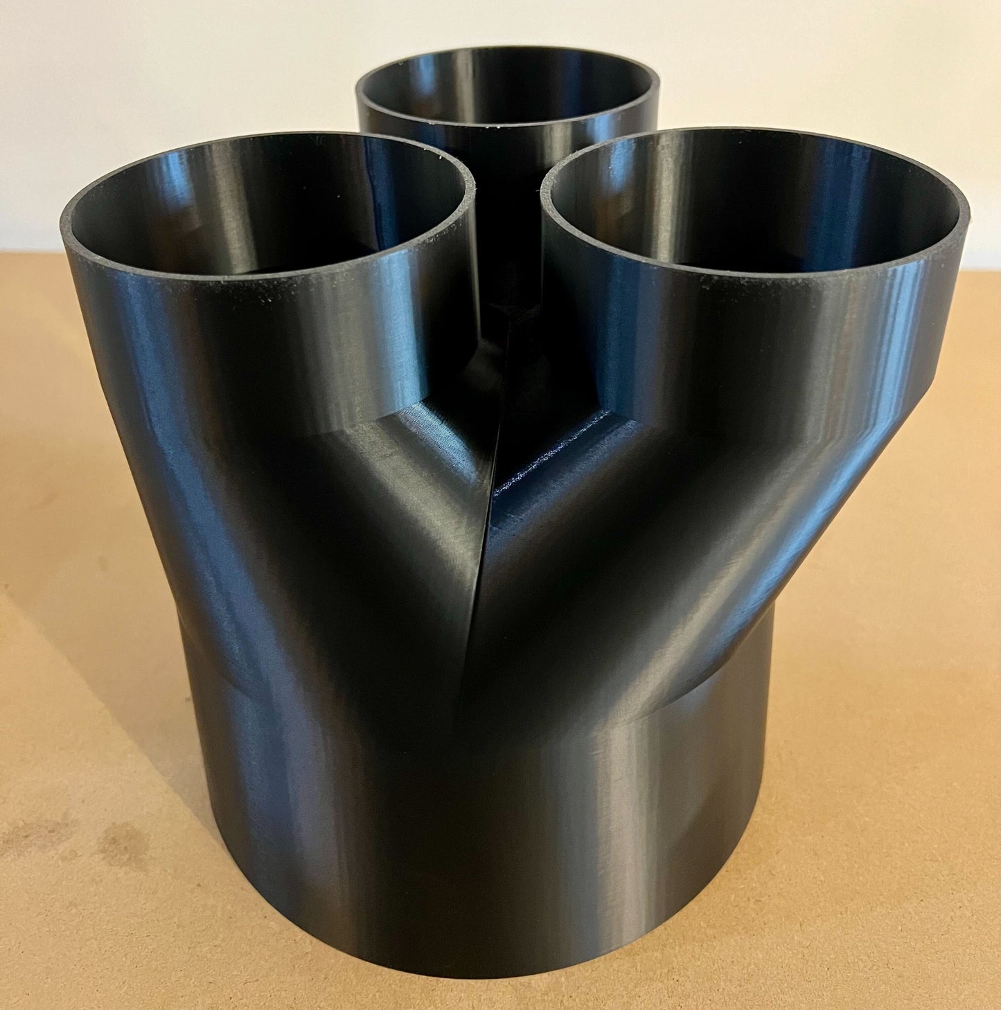 8" to 4" 3-Way Splitter Duct Connection for Woodwork Dust, Grow Tent