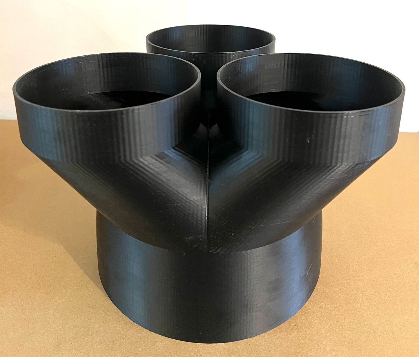 10" to 6" 3-Way Splitter Duct Connection for Woodwork Dust, Grow Tent