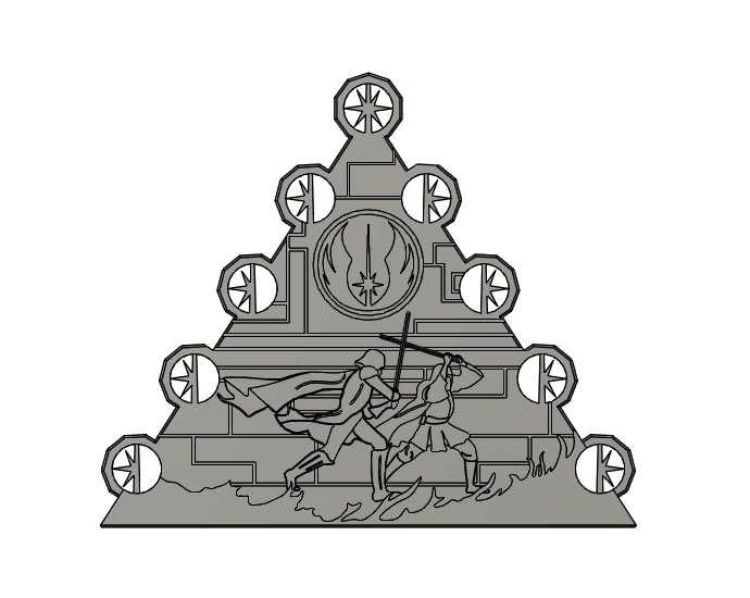 Kyber Crystal Display Stand – Holds 9 Crystals | Compatible with Savi’s Workshop Crystals