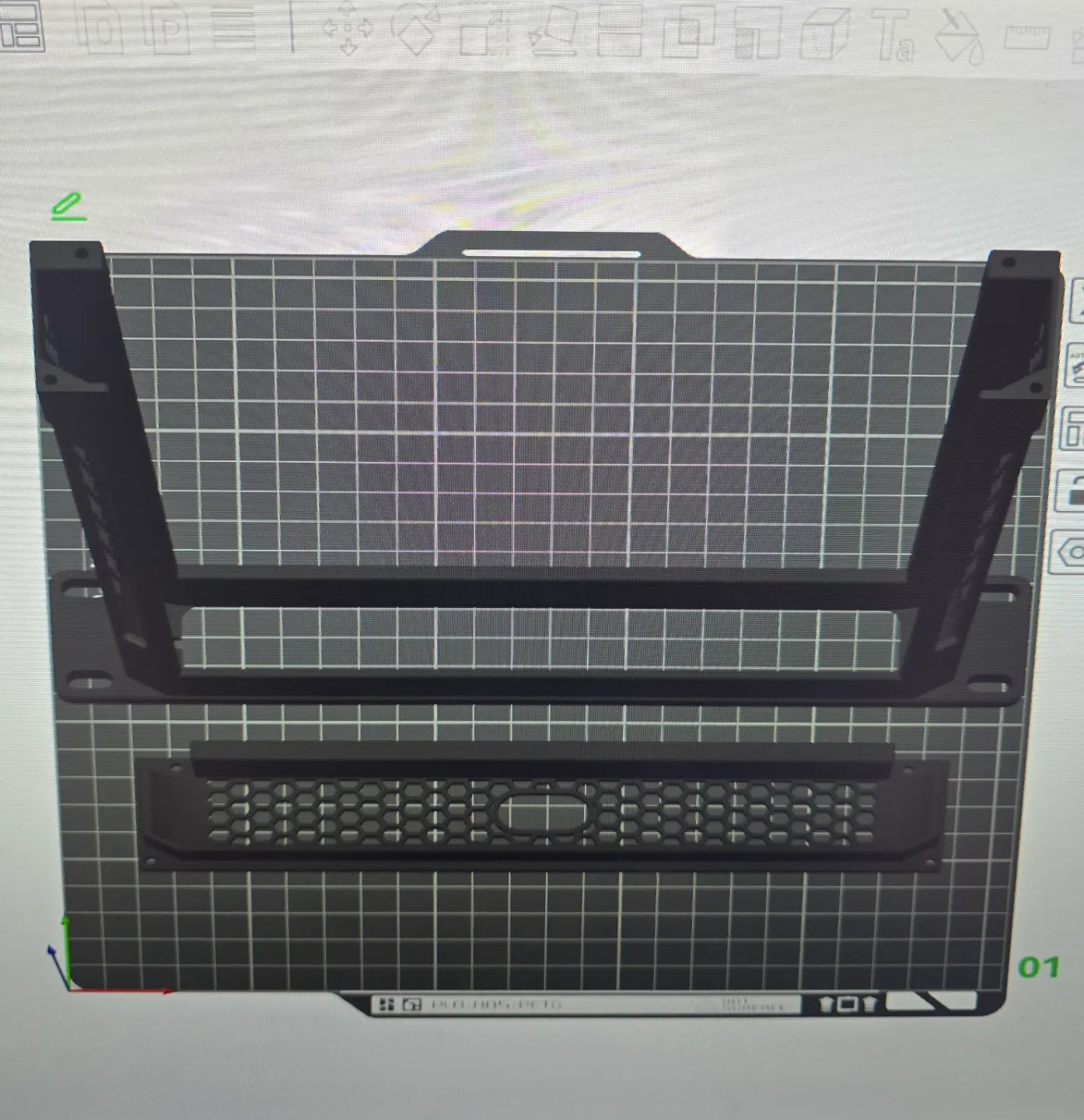 Ubiquiti Unifi Cloud Gateway Fiber Rack mount bracket (1U, 10 inch)