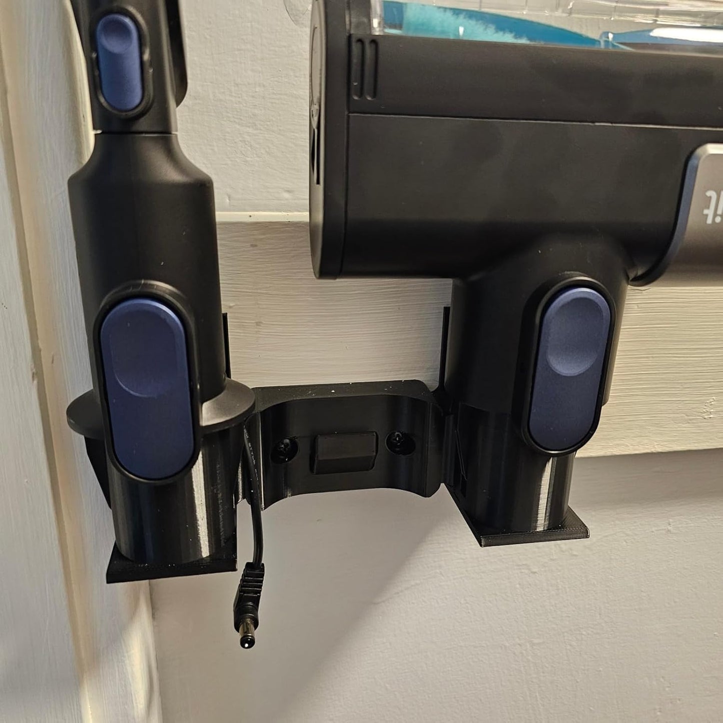Wall Mount Holder for Levoit LVAC-300 Cordless Vacuum, All-in-One Storage Organizer with Accessory Holders, Space Saving for Garage, Closet, Utility Room