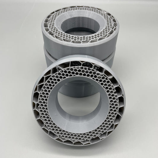 (4 pack) 2.2 x 5.25 inch 3D Printed Wheel Tire Inserts for 1/10 Scale RC Crawler