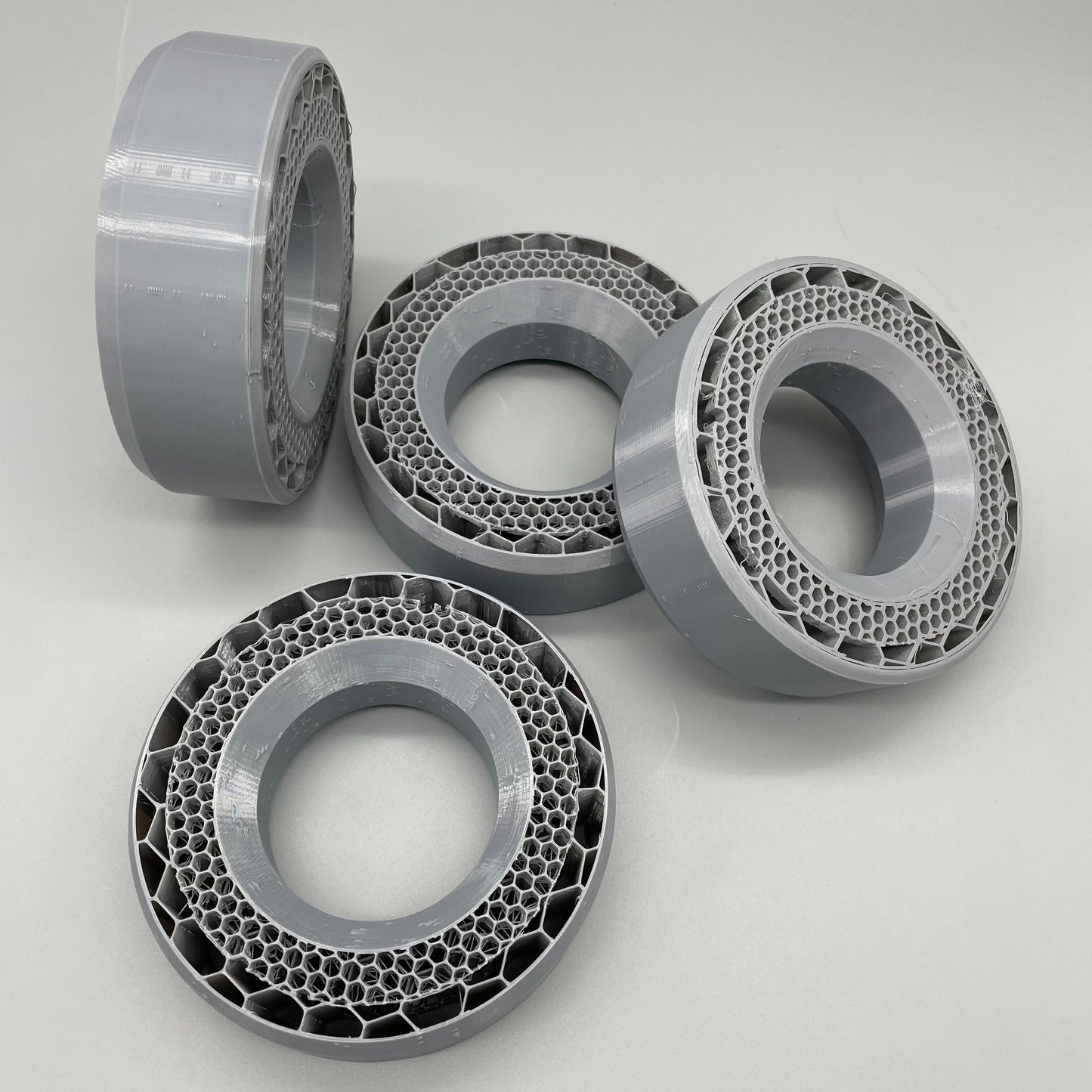 (4 pack) 2.2 x 5.25 inch 3D Printed Wheel Tire Inserts for 1/10 Scale RC Crawler