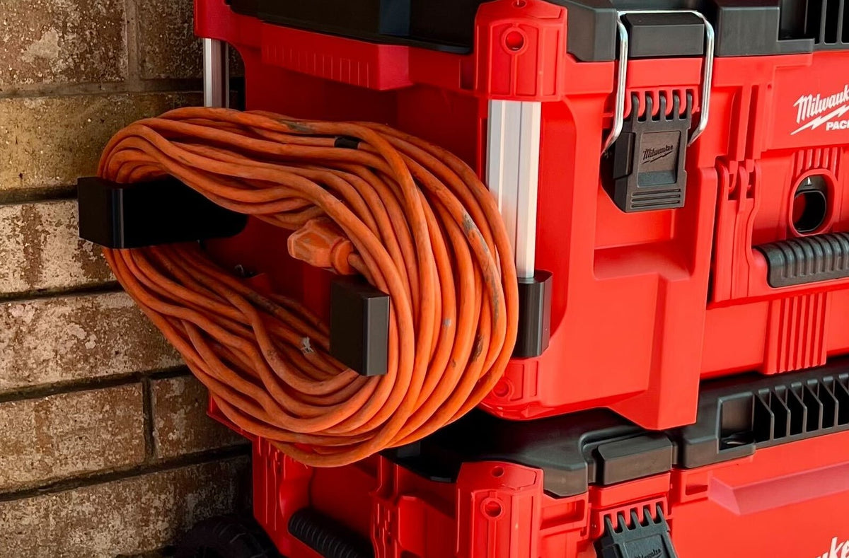 Milwaukee Packout Bundle - Rail Bracket Adapter, Level Holder and Extension Cord Bracket Accessories - PACKOUT IS NOT INCLUDED