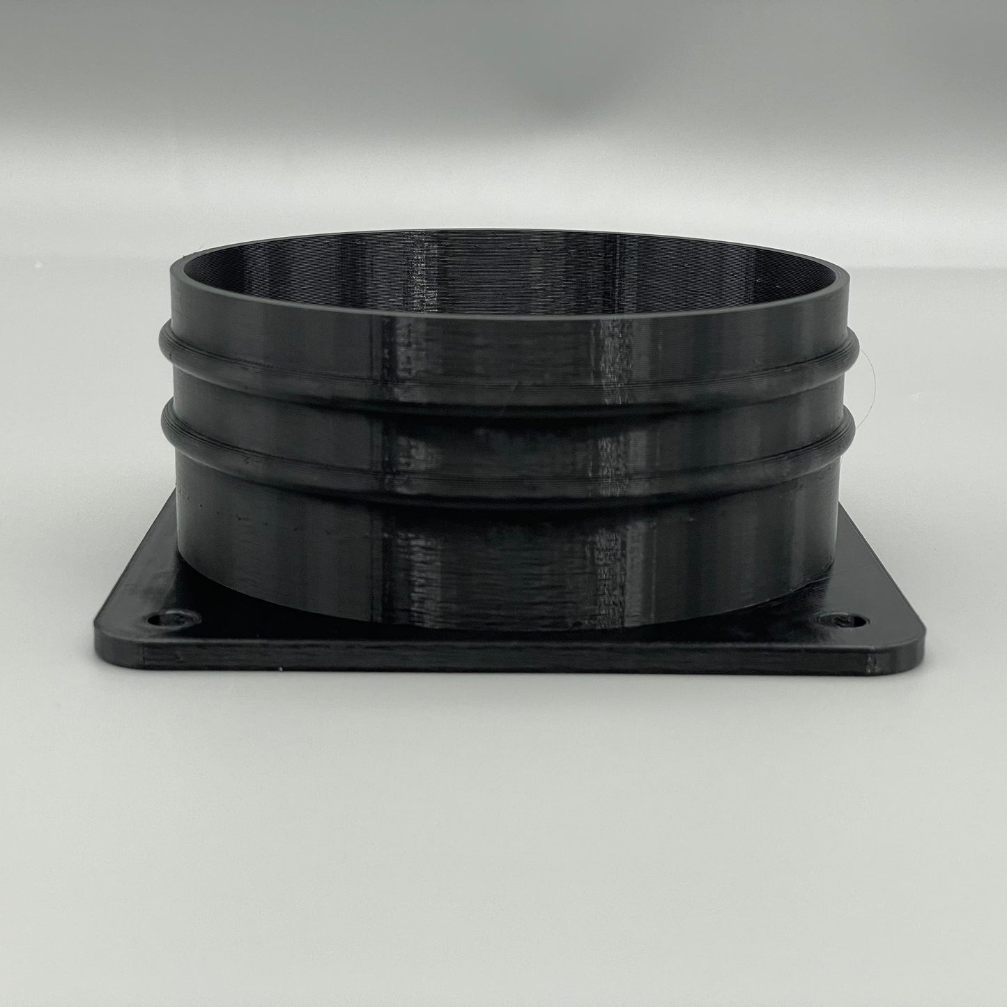 4" Duct Connector Flange PETG Plastic | Mounting Plate Hose Pipe Adaptor