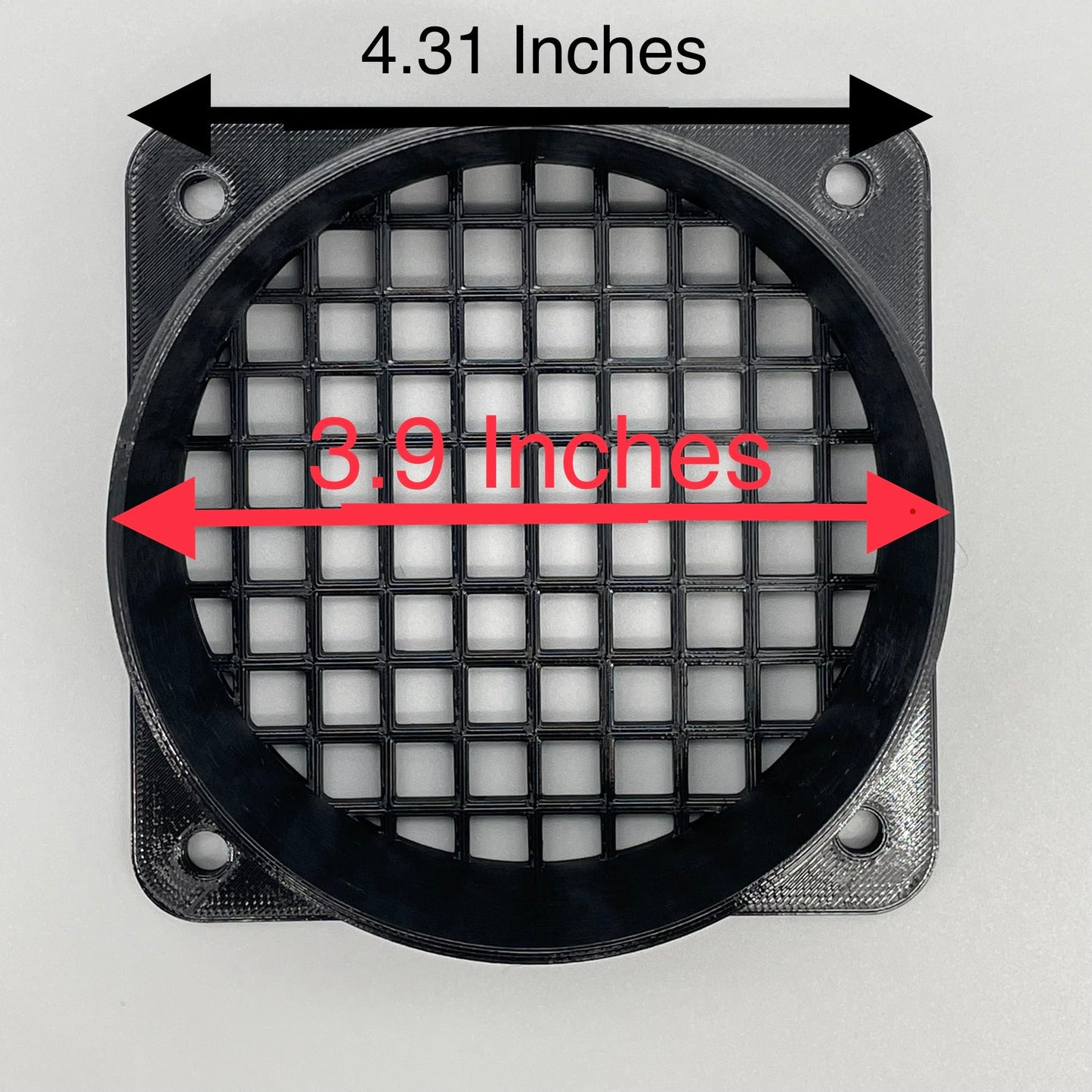 4" Duct Connector Flange PETG Plastic | Mounting Plate Hose Pipe Adaptor