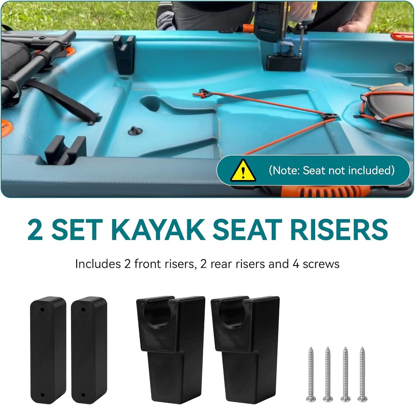 Kayak Seat Riser for Lifetime Tamarack Pro, Kenai Pro, and Teton Angler kayaks (NO SEAT INCLUDED)