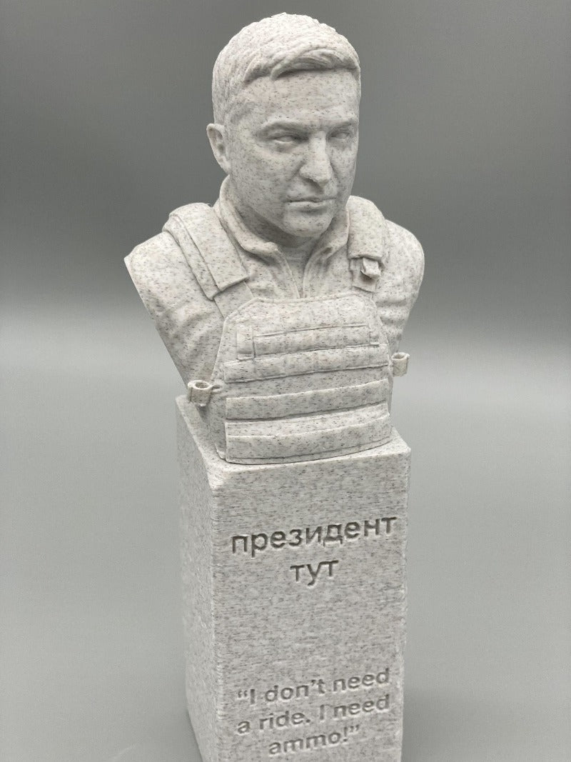 Volodymyr Zelenskyy - President of Ukraine - 8inch Bust